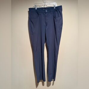 Travis Mathew Open to Close Pants Mens 34 navy blue Straight Leg 5 pocket